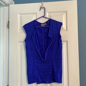 Athleta Cap Sleeves Zippered UPF 50 Shirt